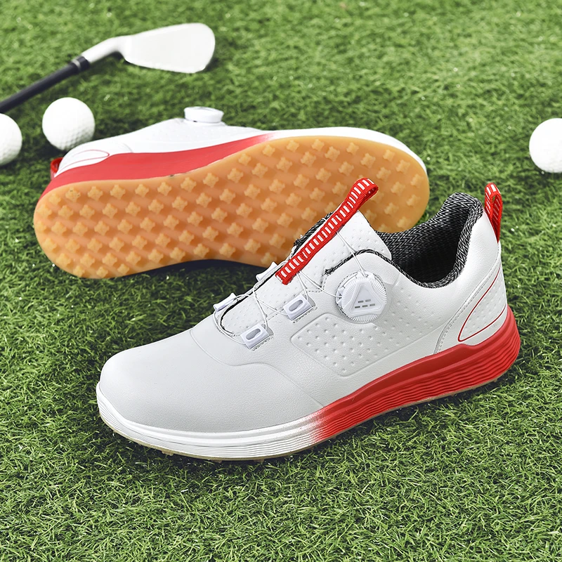 Golf Shoes Men Waterproof Golfer Couple Sport Sneakers Women\'s Golf Non Slip Golfing Shoes Outdoors Comfortable Walking Shoes