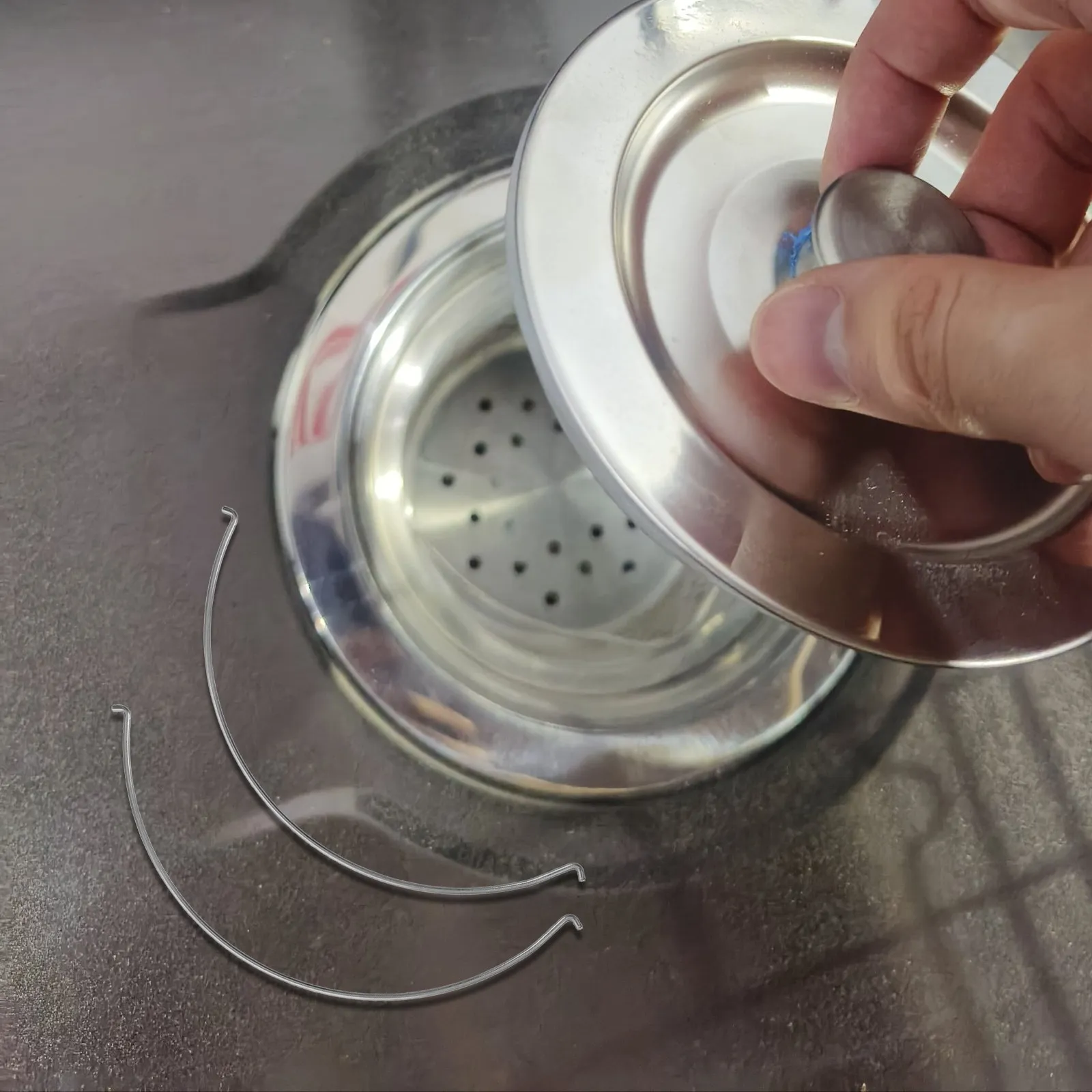 

10Pcs Heavy Duty Stainless Steel Handle for Sink Drain Basket Strainer Replacement Kitchen Sink Accessories Corrosion Resistant
