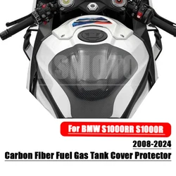 for BMW S1000RR S1000R 2008-2024 M1000RR M1000R 2023 2022  100% carbon fiber decal Carbon Fiber Fuel Gas Tank Cover Protector