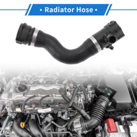 UXCELL 1 Pcs Radiator Hose for BMW 335i 2012-2015 for BMW 435i 2014-2016 Good Sealing Rubber Black Upper Coolant Water Hose