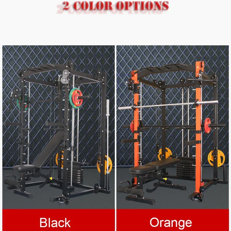 Gym Strength Trainer Commercial Fitness Equipment Multifunctional Power Rack Smith Squat Rack Strength Training