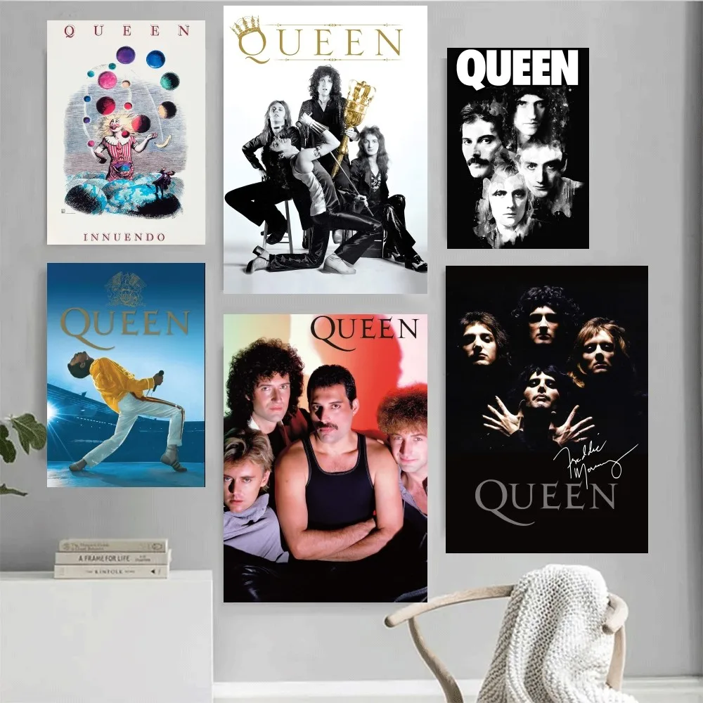 The Famous Band Q-Queens Poster Home Office Wall Bedroom Living Room Kitchen Decoration Painting