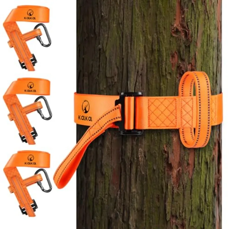 

3 Pcs Heavy-Duty Tree Stand Harness Strap Quick-Connect Treestrap for Tree Stand Harness Comfortable Hunting Gear