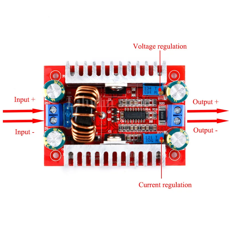 DC 400W 15A Step-up Boost Converter Constant Current Power Supply LED Driver 8.5-50V to 10-60V Voltage Charger Step Up Module