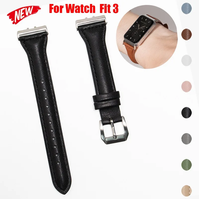 New Leather Band For Samsung Galaxy Watch Fit 3 Smartwatch Sport Band For Galaxy Fit 3 Replacement Women Bracelet Correas