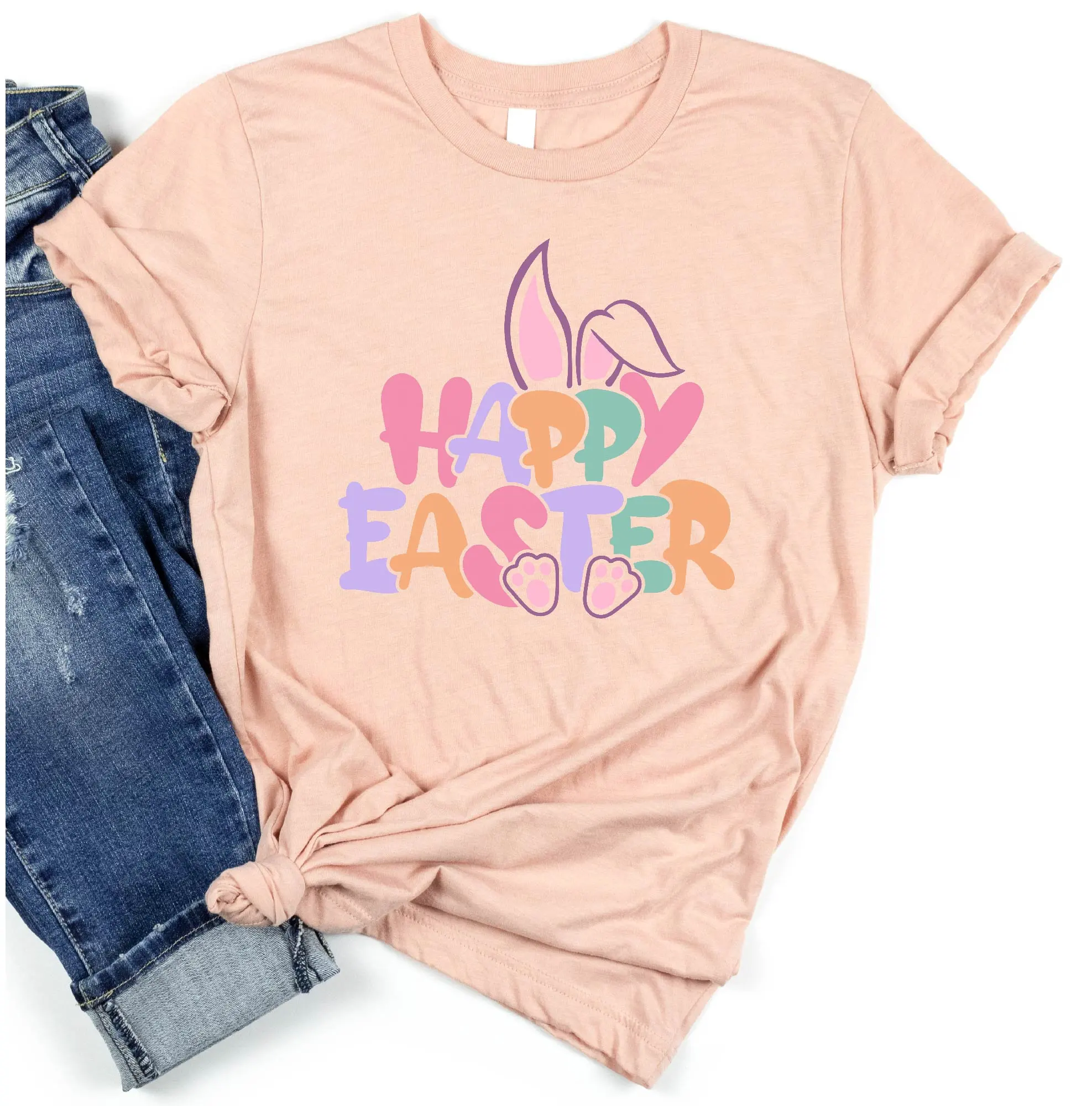 

Happy Easter T Shirt Bunny Day s Eggs Rabbit Lover SweaT