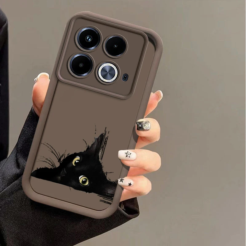 Note 40 Black and White Cat New Sky Eye Phone Case For Infinix Note 30 40 40Pro 12Pro 30Vip SPARK 6GO GO 10Pro SMART 7HD 8 Cover