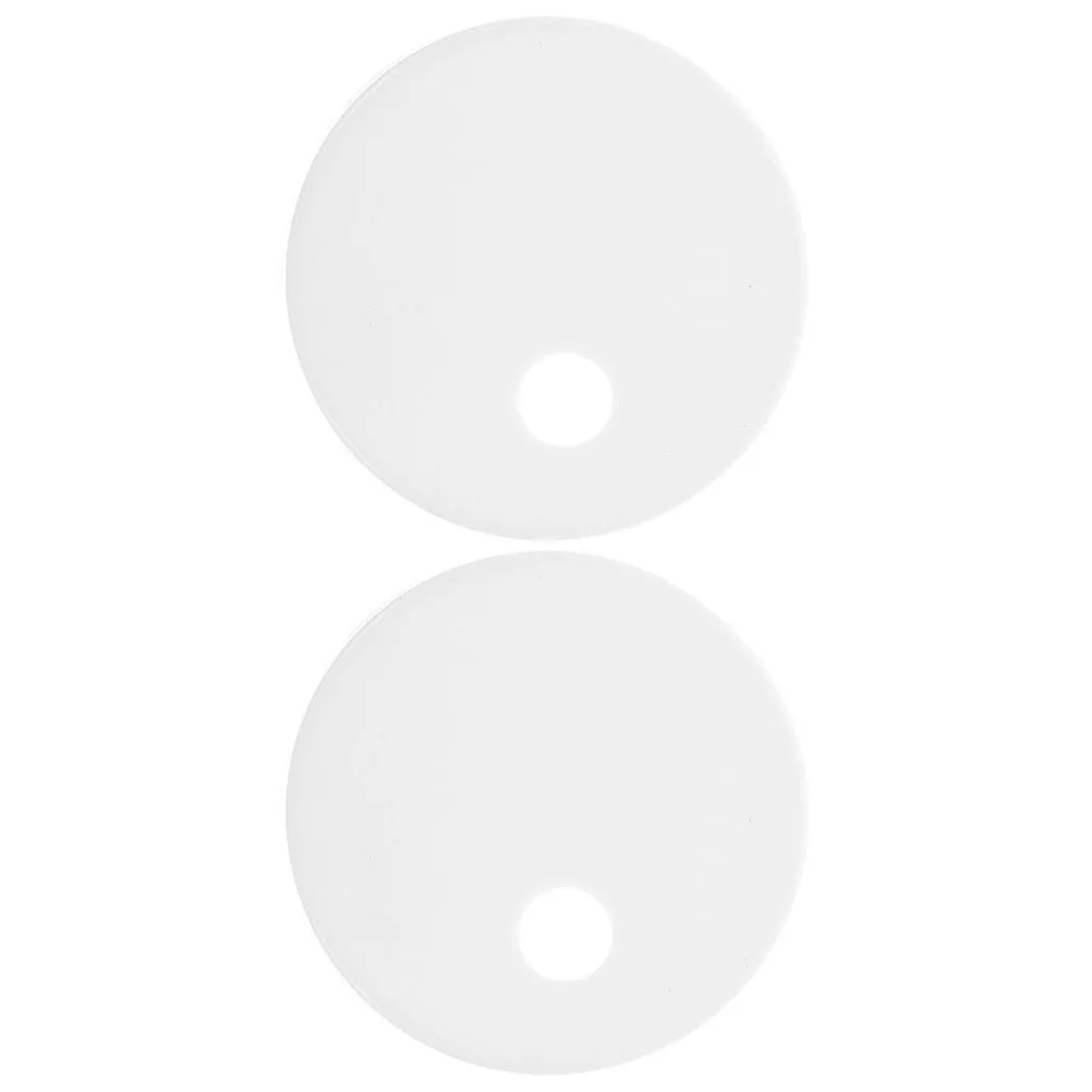 1Pair Round Plastic Toilet Bolt Caps Decorative White Covers for Bathroom Seat 65mm Toilet Bolts Cover Round Plastic Bolt Covers