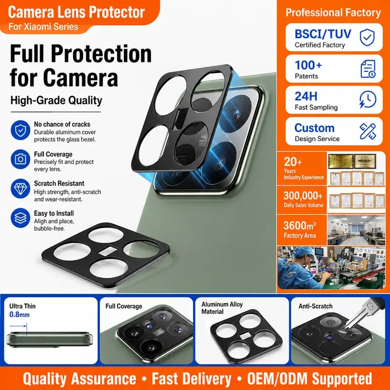 3pcs for Mi 15 Lens Film 13Pro Rear Camera Protective Film Mi 14 Aluminum Alloy Lens Protector