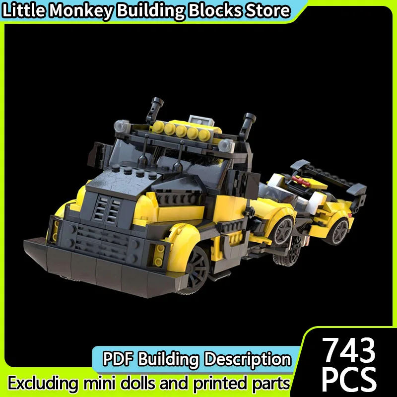 

City Car Model MOC Building Bricks Modified Rescue Truck Modular Technology Children Holiday Gifts Assemble Toys Suit