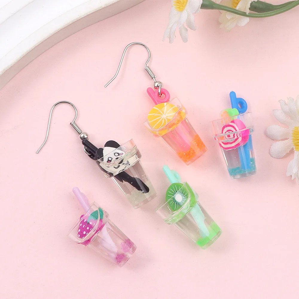 30/50/100pcs multi-color resin beverage cup shaped pendant can be used for DIY bracelet, necklace, earring, jewelry making