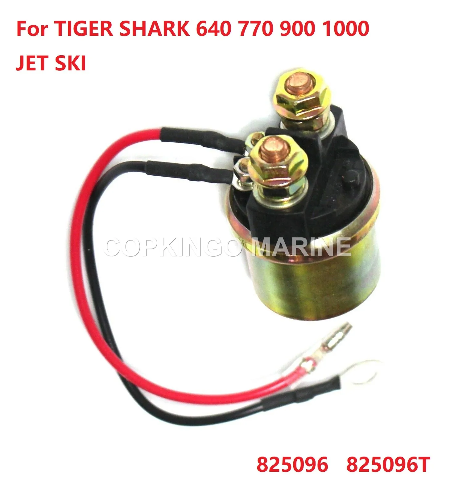 

Solenoid Starter Relay For Mercury outboard 15HP-90HP TIGER SHARK 640 770 900 1000 JET SKI 825096 825096T