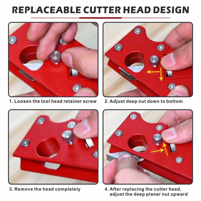 Y17A Woodworking Hand Planing Wood Edge Cutter Angle Planing 45-Degree Bevel Chamfering Trimming Replacement Accessories Bevel R