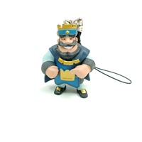 Original Clash Royale Royal Match Blue King Action Figures Keychain Game Figures Collection Toys Kid Best Surprise Birthday Gift