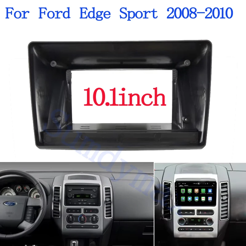 Car Audio Radio 10.1 Inch 2 Din Fascia Frame Adapter For Ford Edge Sport 2008-2010 CD/DVD Player Stereo Panel Dash Trim