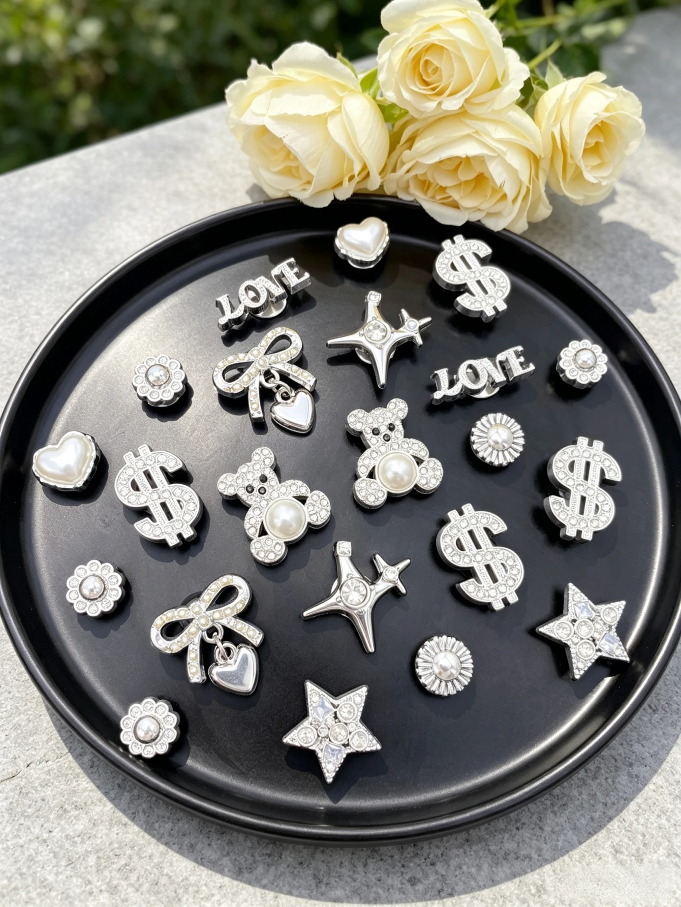22-piece shoe decoration DIY casual shoe decoration - An interesting and multi-functional way to personalize your footwear