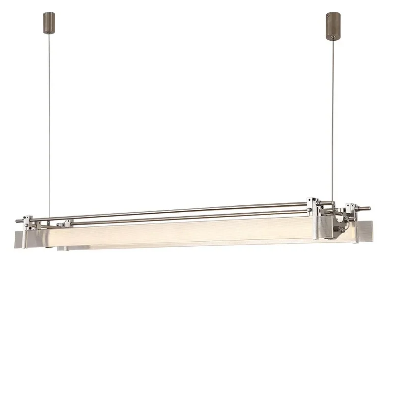 One-word restaurant bar optical axis chandelier designer exhibition hall cafe office front desk long lamp