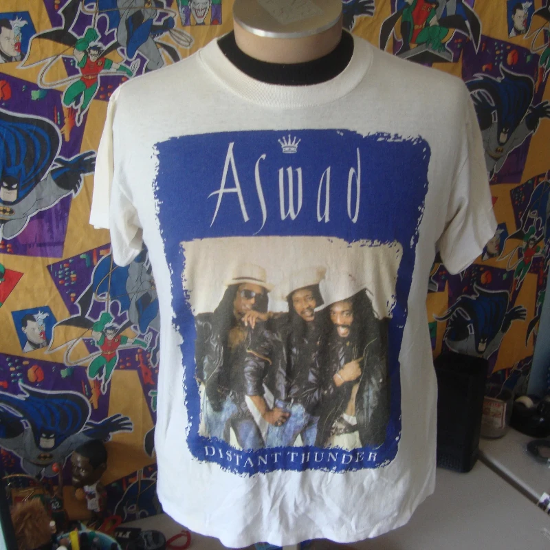 Vintage 80s ASWAD British R&B Reggae Soul Band Rap Tees T-shirt