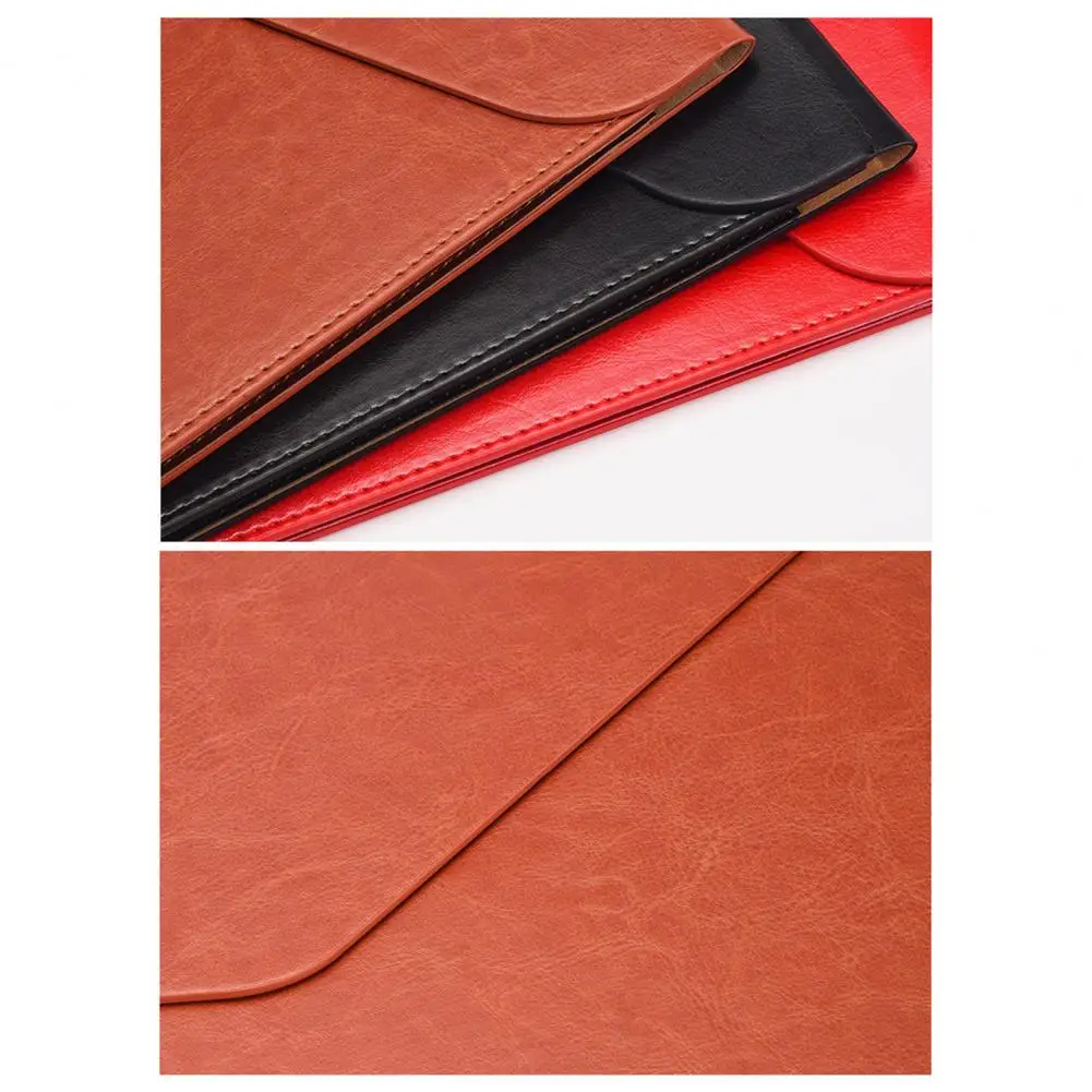 A4 Information Bag Fine Workmanship File Bag Portable Wide Application  Useful Hidden Card Slot A4 Paper File Bag