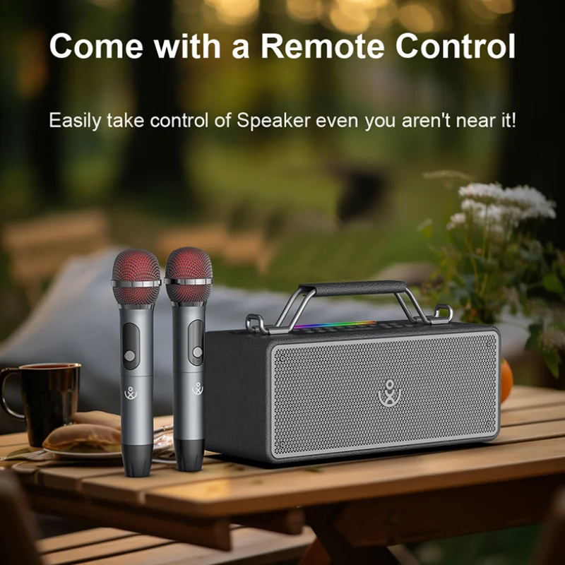Xdobo Bmtl جريئة في الهواء الطلق قوية الثقيلة باس المحمولة مقاوم للماء مضخم صوت لاسلكي 360 ستيريو المحيطي Tws Tf Boombox المتكلم