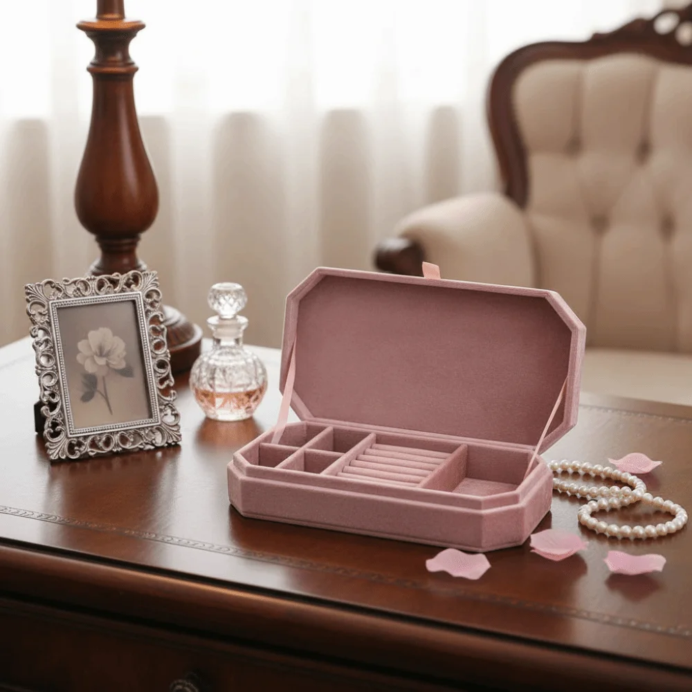 خواتم قلادة مجوهرات التعبئة حقيبة سوار أقراط سعة كبيرة مجوهرات حقيبة للتخزين المنظم المخملية حامل مجوهرات السفر