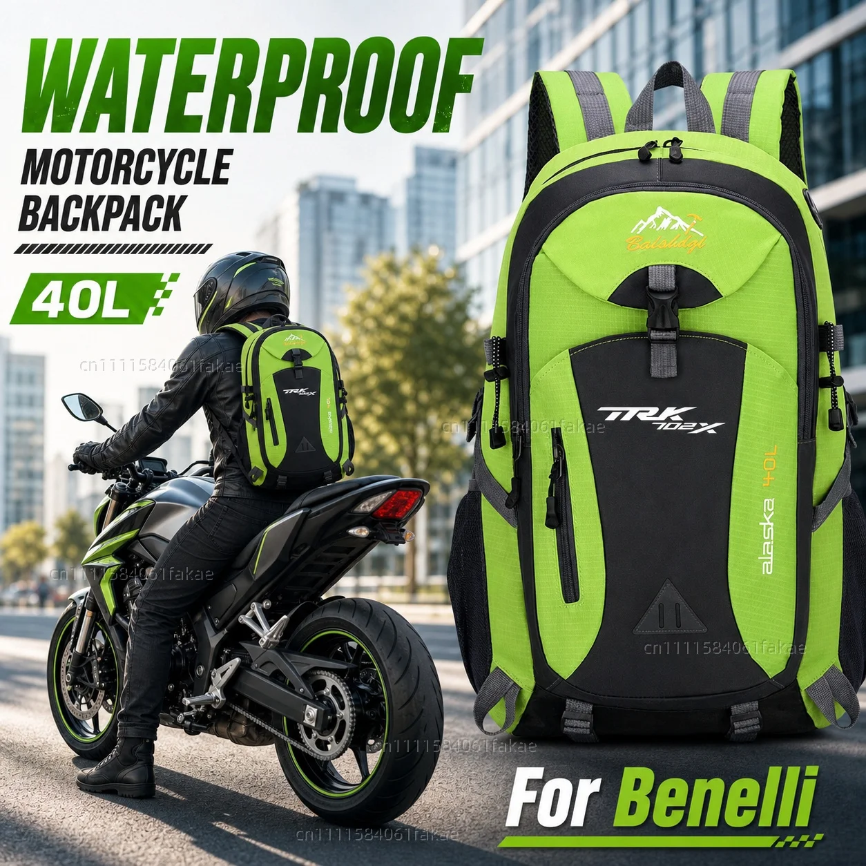 For Benelli TRK702X TRK 702 X Trk 702x Motorcycle Backpack 40L Waterproof Travel Backpack Outdoor Hiking Camping Daypack
