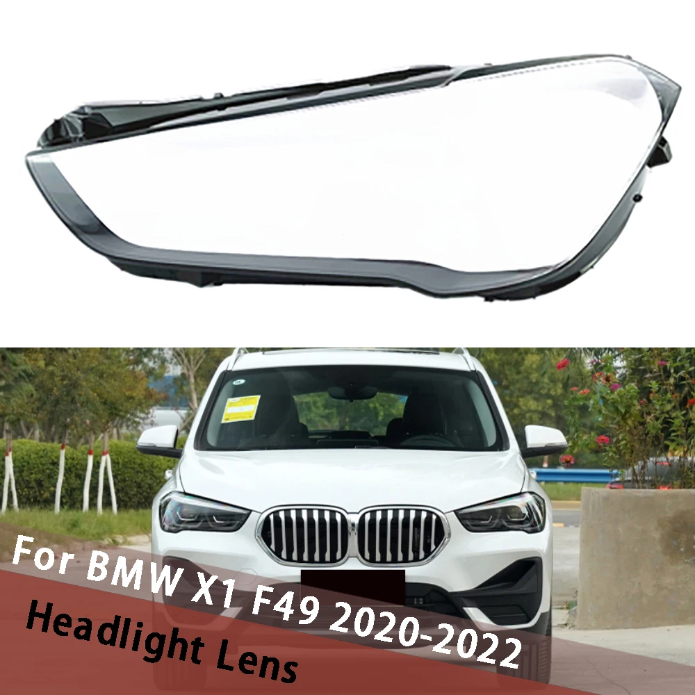 

For BMW X1 F49 2020 2021 2022 Headlight Housing Transparent Cover Lampshade Headlamp Lamp Shell Plexiglass Lens Lampcover