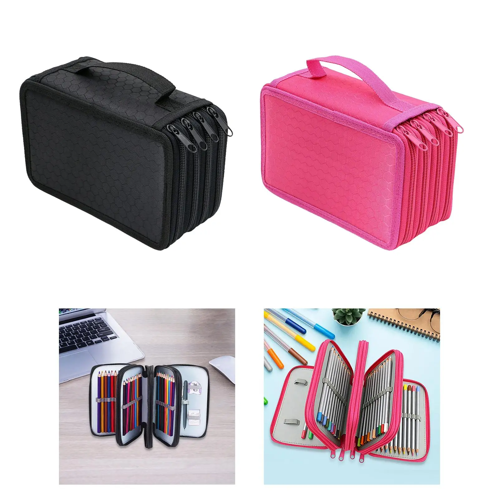 Pencil Case Pen Bag Holder Storage Multifunction Pouch for Office Supplies