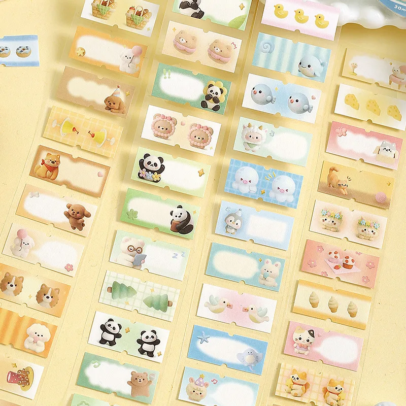 

1pcs/1lot Decorative Adhesive Tapes Soft Diary Junk Journal DIY Paper Japanese Masking Scrapbooking Stickers