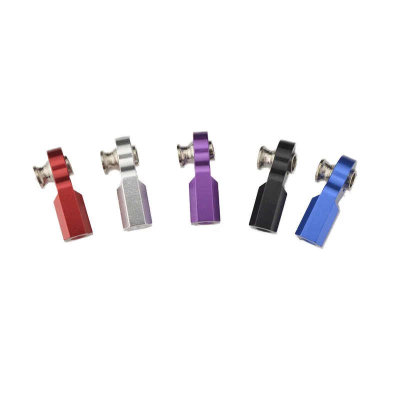 อลูมิเนียมคุณภาพดี 6061 M3 Bent Pivot Rod End กว้างลูก Fit สําหรับ 1:10 RC รถ Crawler Axial SCX10 D90 อุปกรณ์เสริม