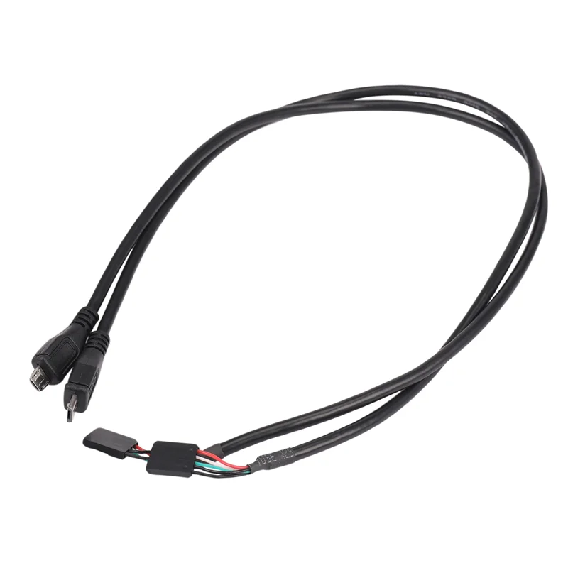 QWE-(12 Pak) 50CM 5 Pin Motherboard Header Wanita Ke Adaptor Jantan Micro-usb Kabel Dupont Extender (5Pin/Micro-usb)