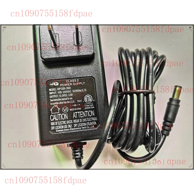 

95%NEW FOR Innov Class 2 Power Supply Model IVP1200-2000 12V DC 2.0A AC Adapter 12v 2A