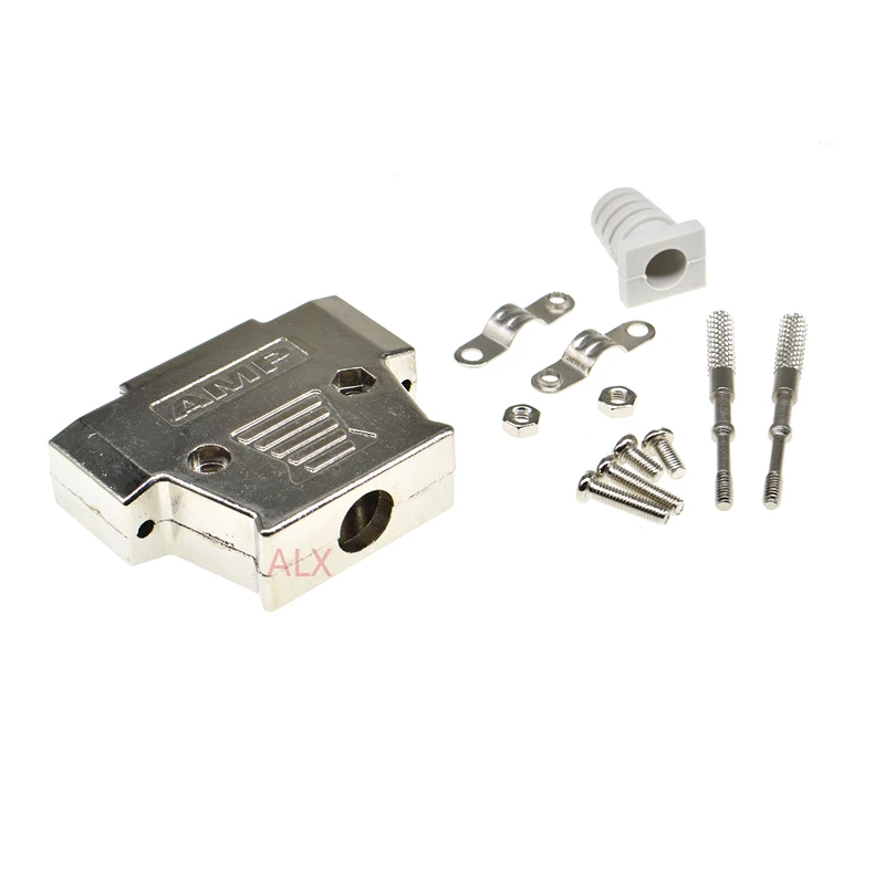 1set DB25 female MALE CONNECTOR + metal shell Solder Type D-Sub CONNECTORS 25 pin plug socket Adapter