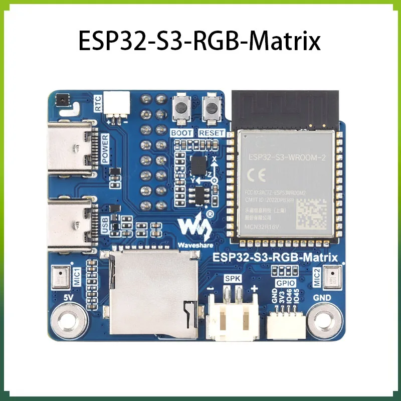 Image of ESP32-S3 RGB-Matrix-Treiberplatine mit ESP32-S3-N32R16-Modul unterstützt LED-Bildschirme für HUB75 RGB-Matrix.