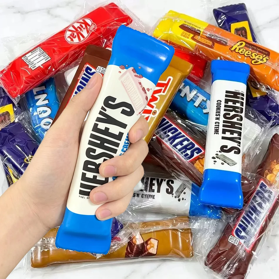 Chocolate Bar Model Squishy Toy Soft Slow Rise Stress Relief Squishy Toy Christmas Gift Birthday Present