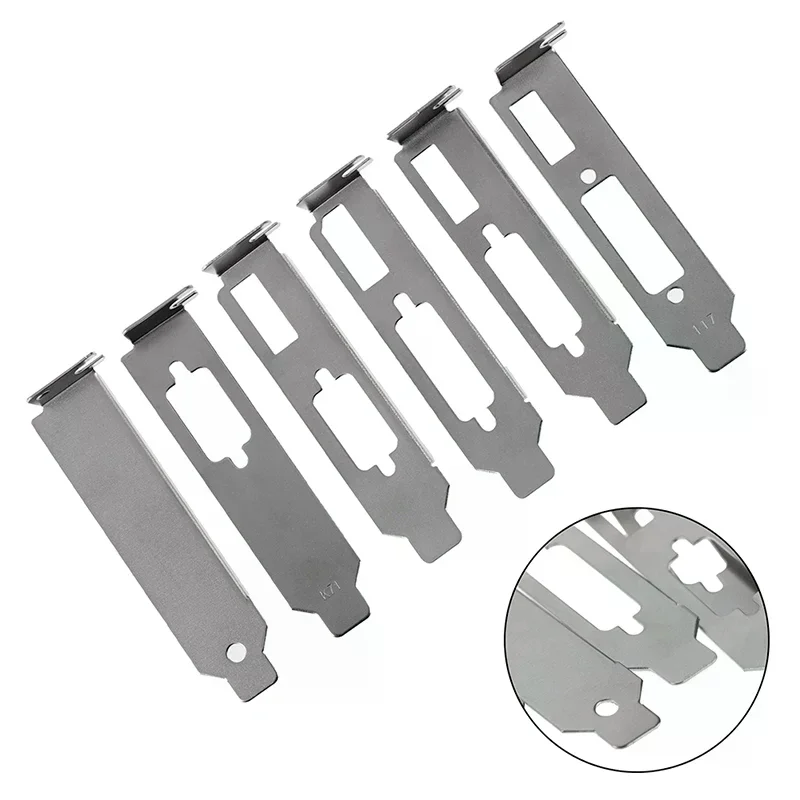 Low‑Profile Half‑Height Graphic Video Card Bracket Adapter, DVI HDMI VGA Port Replacement Backplate Hardware