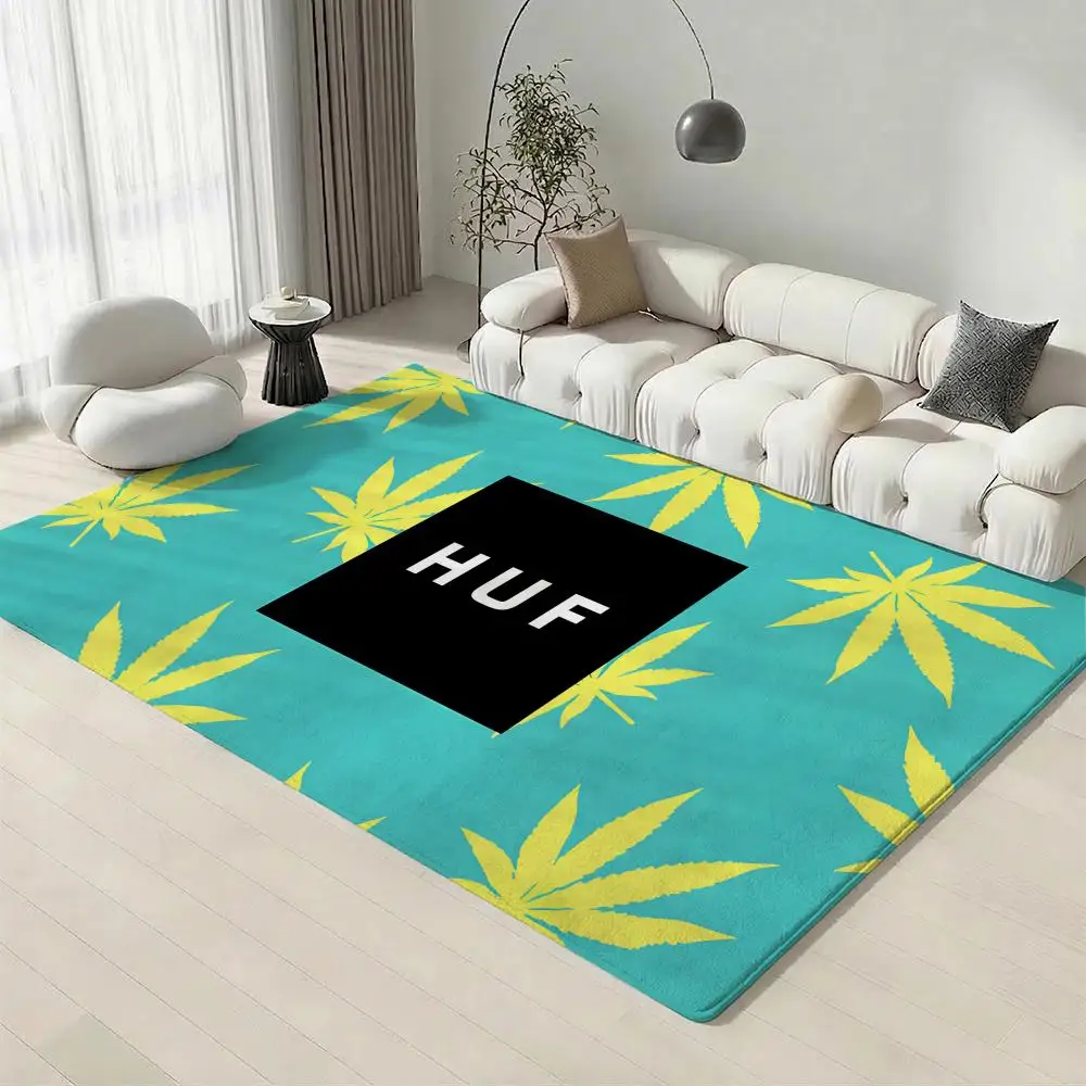 Famous Brand H-HUFS Floor Mat Eco-Friendly Flannel Doormat Non-Slip Odorless Soft Short Plush Indoor Floor Rug