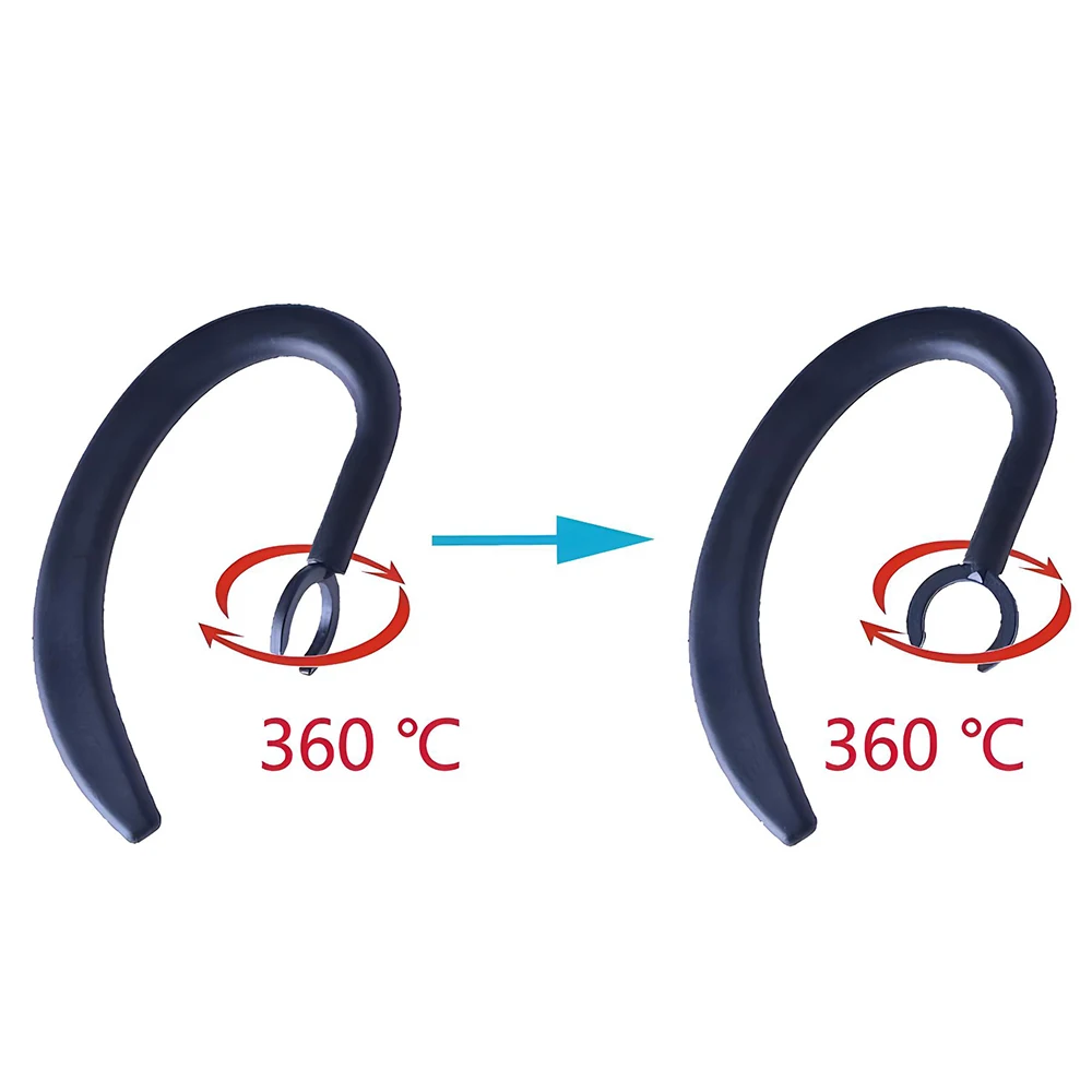 5mm 6mm 7mm 8mm 9mm 10mm Bluetooth Earphone Earhook Loop Clip Retractable whirling Ear Hook Replacement Headphone Accessories