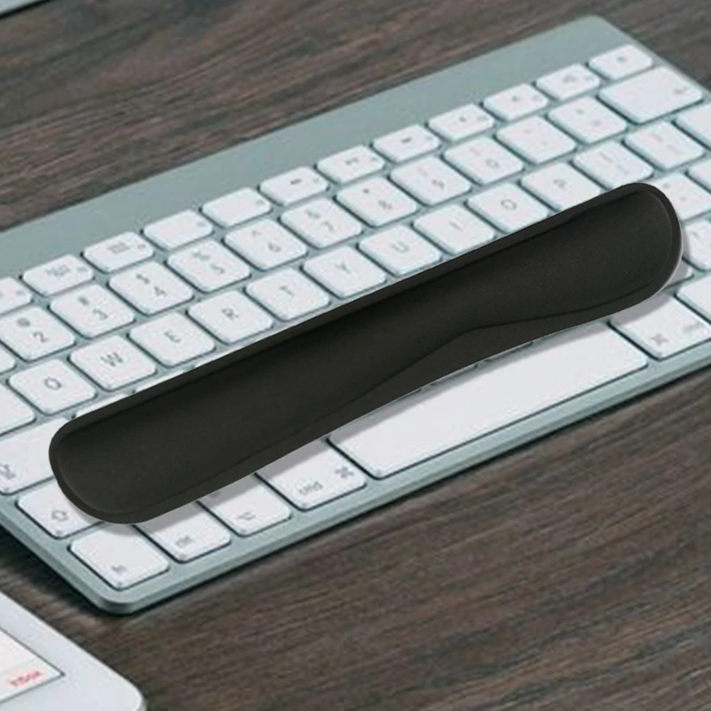 

1pcs Ergonomic Keyboard Wrist Rest Pad Black Cushion Desk Support Hand Palm Arm Rests Gaming Office Use Soft Memory for Working
