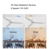 천장 팬 DC 모터 6 속도 36 42 52 인치 원격 제어 타이밍 팬 18CM 낮은 바닥 로프트 원격 제어 팬 조명 없음 3