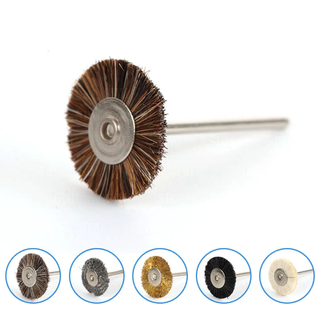 

144pcs 22mm Abrasive Brushes 2.35mm Shank Jewelry Polishing Wheel for Dremel Power Tool Accessories 100pc steel brass wire brush