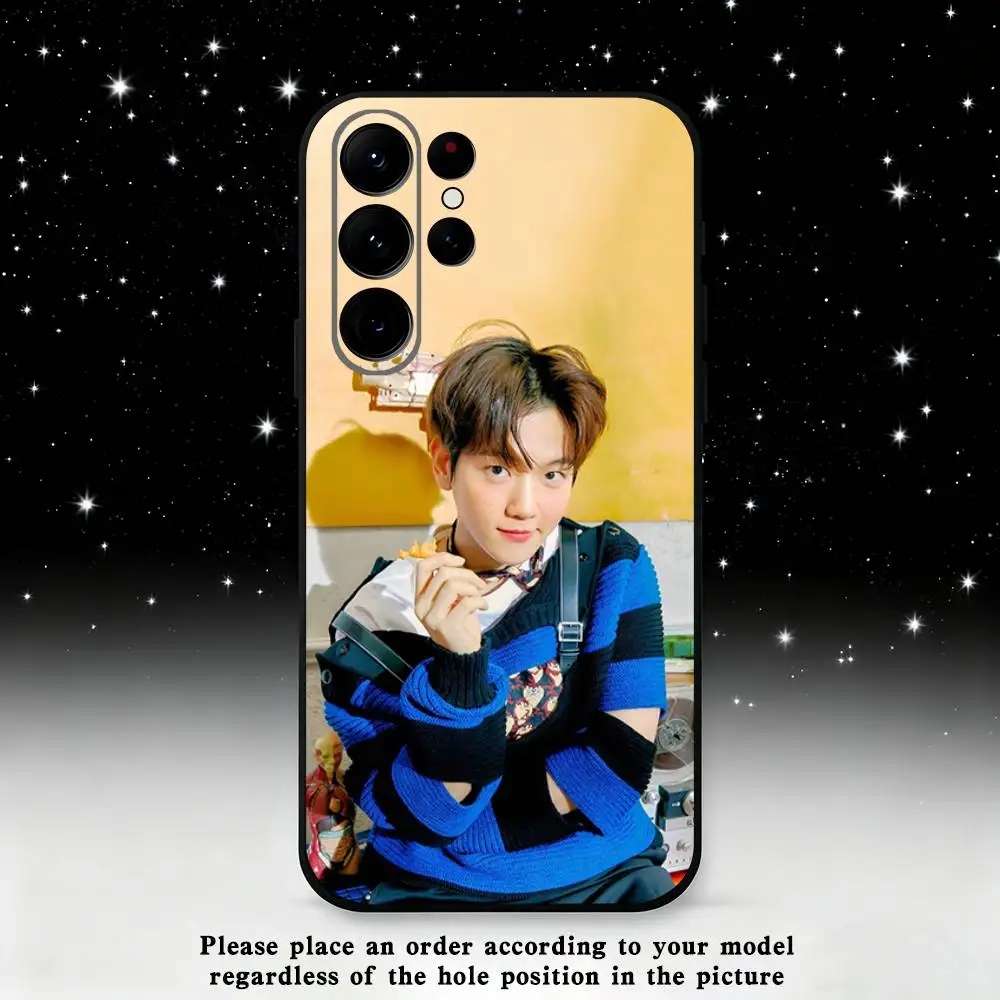 B-baekhyun-N Capa de telefone para Samsung S25, S24 Ultra, S20, S30 plus, S22 plus, S23, S30 Ultra 5G Silicone Preto Shell