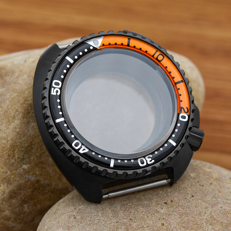 

Black turtle shell case, sapphire glass, suitable for the NH36/35 movement with exposed back, waterproof watch accessory