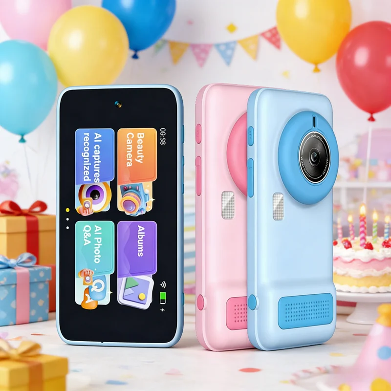 NEW Kids Smart AI Learning Camera Educational Toys with Photo Recognition & Knowledge Encyclopedia Brithday Gifts for Age 3-12