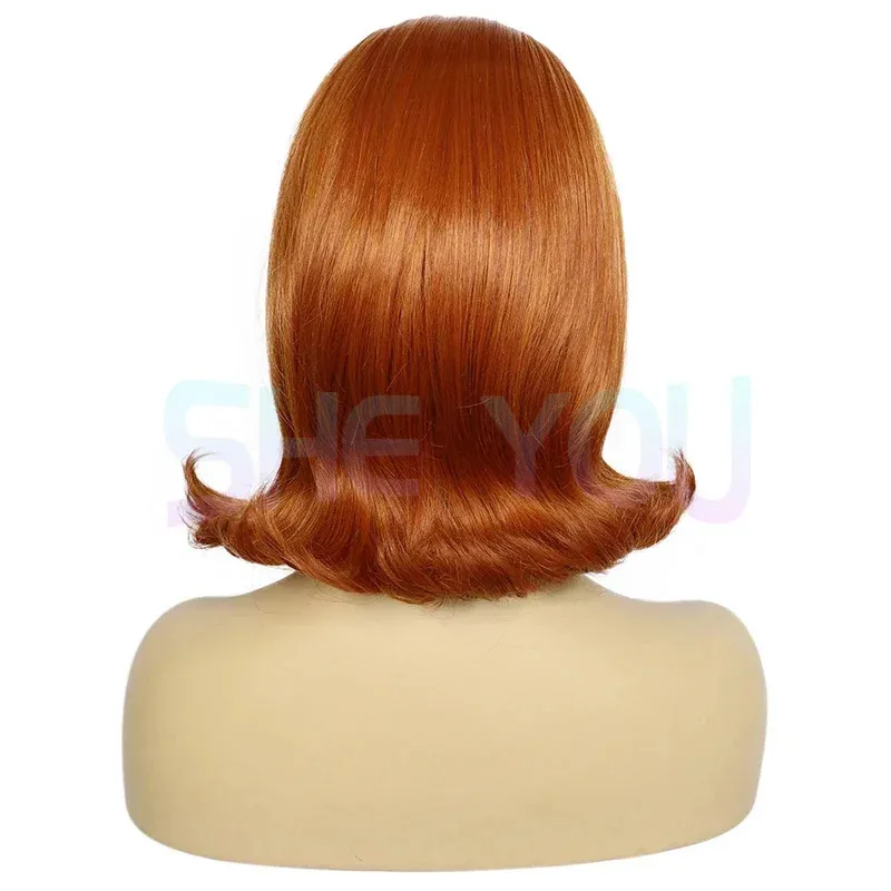 Synthetic hair short 70s pinup pelucas 60s black retro beehive flip wigs for women wig cap