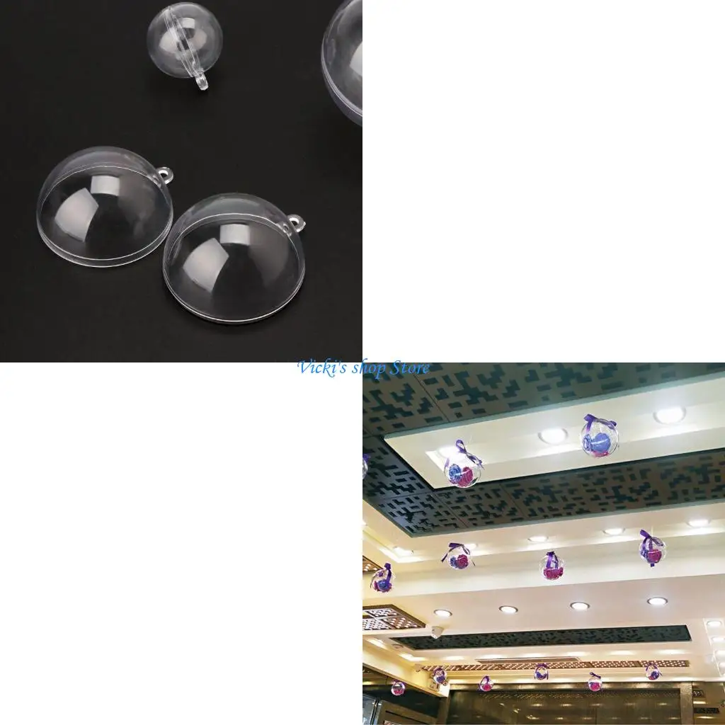 Moldes Bolas Redondas Rellenables Plástico Transparente