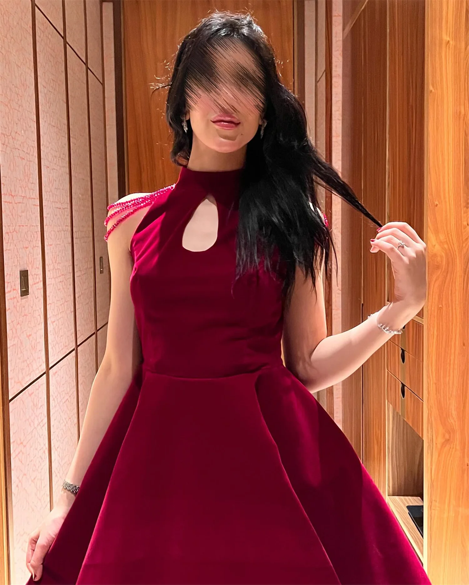 로레타 여성용 이브닝 드레스, 파티용 웨딩 드레스, 레드 이브닝 드레스, 맞춤형 프롬 파티 드레스