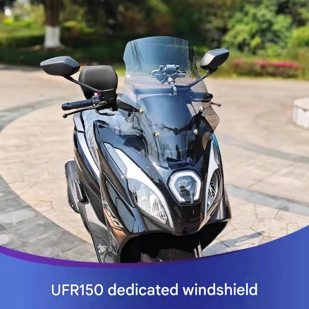 【Perfect fit】Suitable for Haojue UFR150 windshield modification, heightening windshield, UFR windshield accessories, rain shield