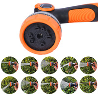 10 Function Garden Watering Gun Garden Watering Sprinkler Nozzle ABS Plastic Covered Car Wash Water Gun