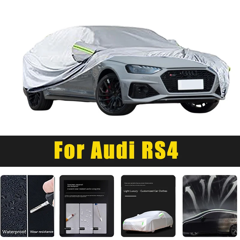 

Full Car Covers Outdoor Sun UV Protection Dust Rain Snow Oxford cover Protective For Audi RS4 Accessories